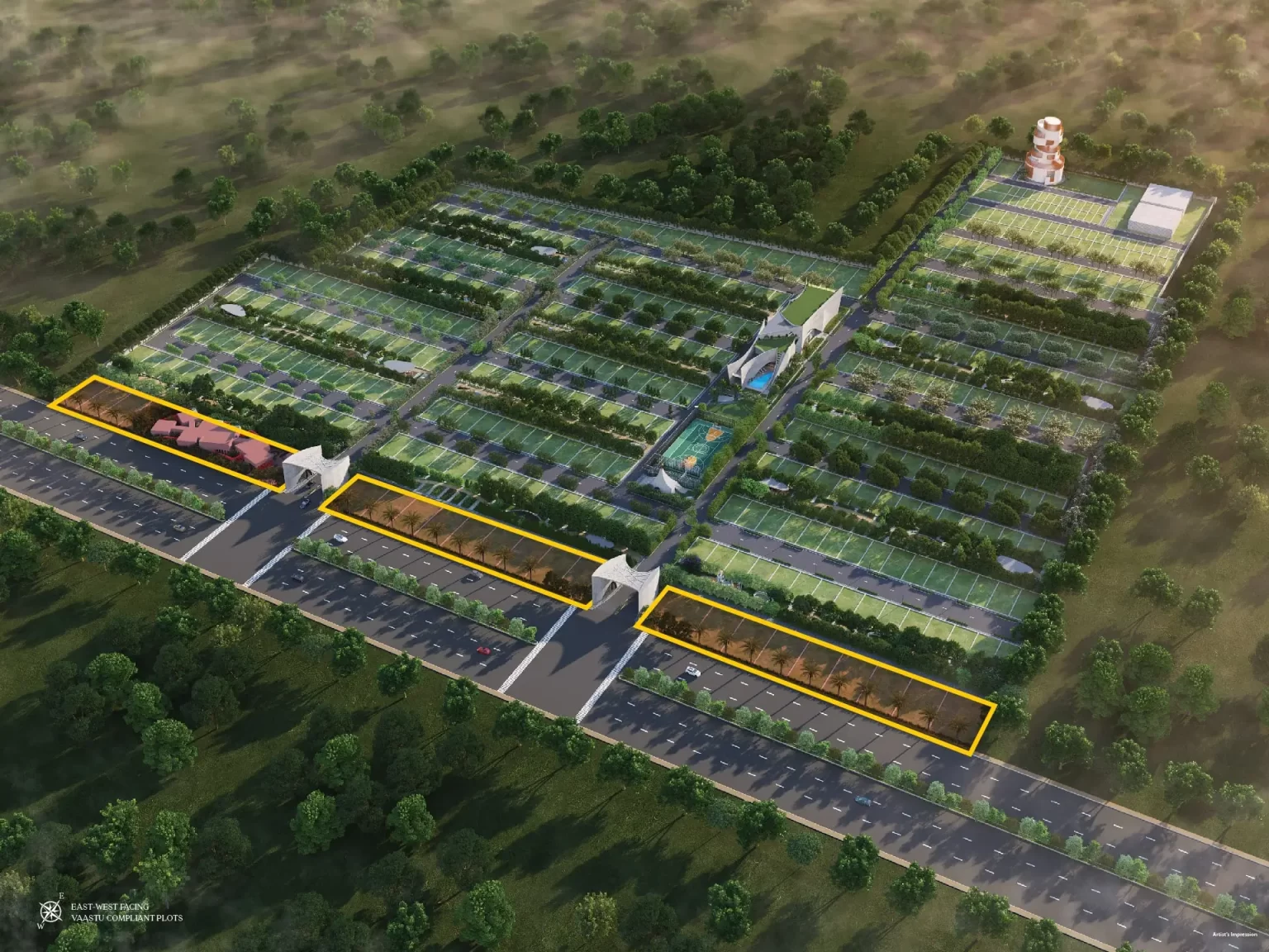 premium gated township indore