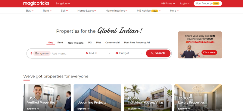 magicbricks leading real estate platform india