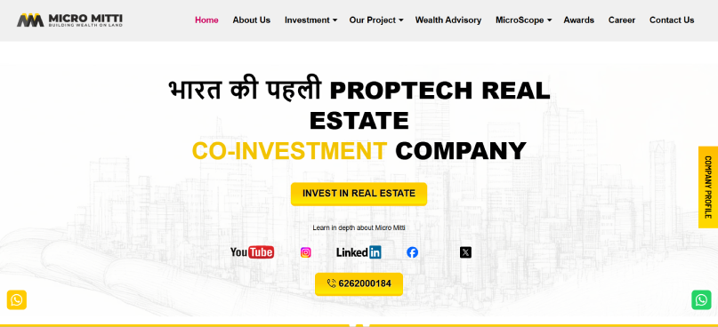 micro mitti top proptech company india
